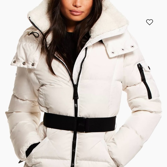 SAM Women's Matte White Liv Puffer Jacket